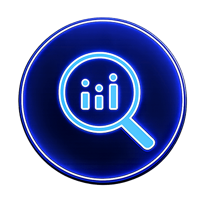 Quantitative and research icon